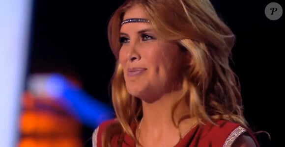 Aline Lahoud éliminée à l'issue de sa battle face à Stacey King dans The Voice 3, le samedi 29 février 2014 sur TF1