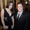 Quentin Tarantino et sa compagne, Courtney Hoffman, à la 39e cérémonie des César au théâtre du Châtelet à Paris, le 28 Février 2014.