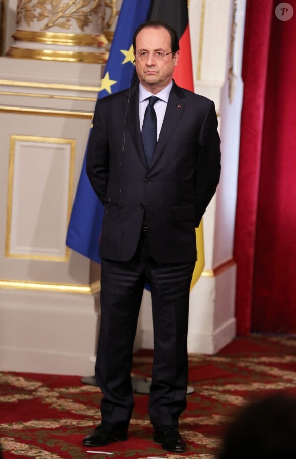 François Hollande à l'Elysée le 19 février 2014