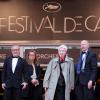 Thierry Frémaux, Alain Resnais et Gilles Jacob le 21 mai 2012 au Festival de Cannes