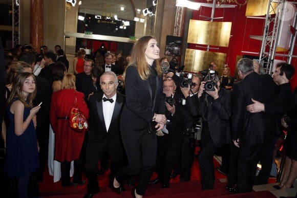 Alain Terzian et Julie Gayet - 39ème cérémonie des César au théâtre du Châtelet à Paris, le 28 février 2014.