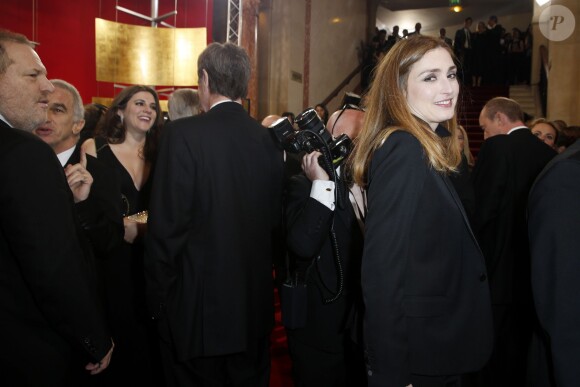 Julie Gayet - 39ème cérémonie des César au théâtre du Châtelet à Paris, le 28 février 2014.