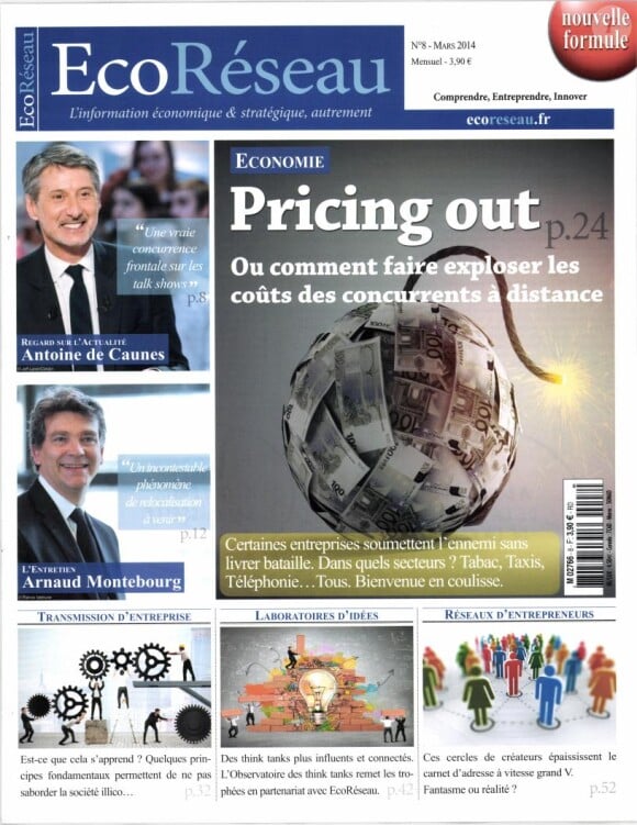 Antoine de Caunes s'est confié sur l'affaire Gayet dans "Eco Réseau", mars 2014, paru le 27 février.