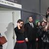 Victoria Beckham, fière, a inauguré le premier corner de sa marque dans un grand magasin, le Printemps, à Paris à l'occasion de la fashion week. Le 28 février 2014