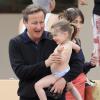 Exclusif - David Cameron en vacances avec sa femme Samantha et leurs enfants Nancy, Arthur et Florence, à Ibiza le 27 mai 2013.
