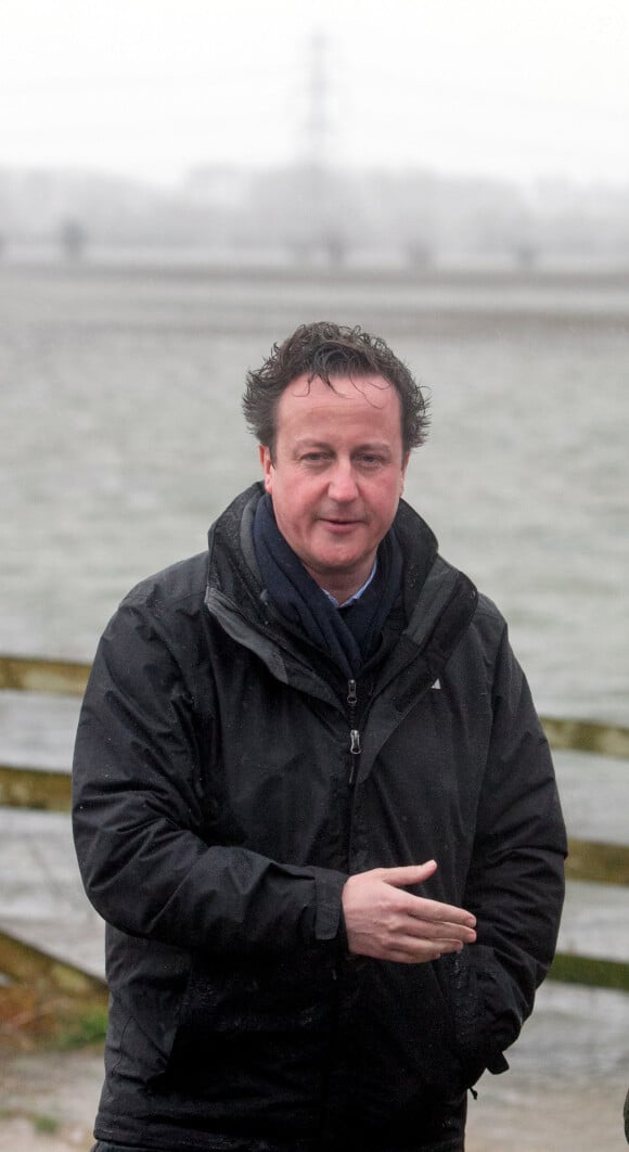 David Cameron à Oxfordshire, le 14 février 2014.
