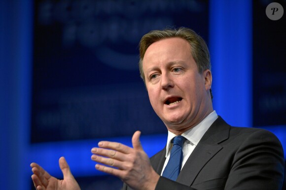 David Cameron à Davos, le 24 janvier 2014.