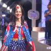 Isabelle Morini-Bosc déguisée en Wonderwoman (Touche pas à mon poste, le mardi 4 mars 2014 sur D8.)