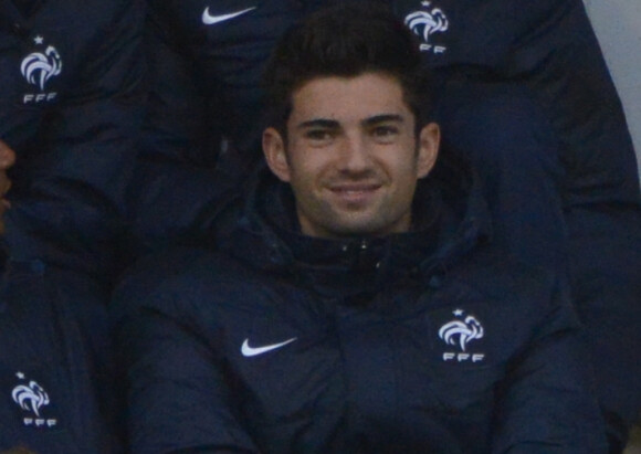 Enzo Zidane lors d'un rassemblement de la sélection des moins de 19 ans, à Clairefontaine, le 3 mars 2014