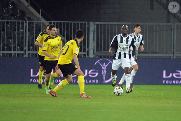 Claude Makélélé lors du 11ème match annuel contre la pauvreté à Berne en Suisse le 4 mars 2014.
