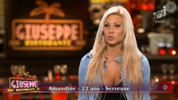 Amandine - "Giuseppe Ristorante, une affaire de famille". Jeudi 6 mars 2014 sur NRJ 12.