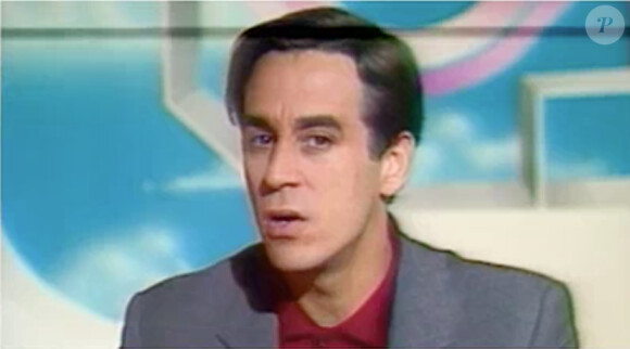 L'animateur Thierry Ardisson, en 1980, lors de sa première apparition télé.