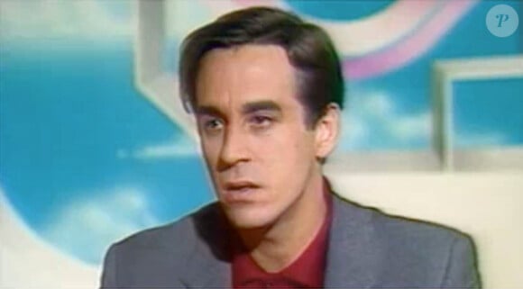 Thierry Ardisson, en 1980, lors de sa première apparition télé.