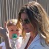 Gisele Bundchen et son mari Tom Brady baptisent leur fille Vivian à Brentwood, le 8 mars 2014.