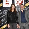 Adèle Exarchopoulos et Eric Naulleau lors de la conférence de presse pour le remise du prix " Romy Schneider & Patrick Dewaere " à l'hôtel Scribe à Paris le 10 mars 2014