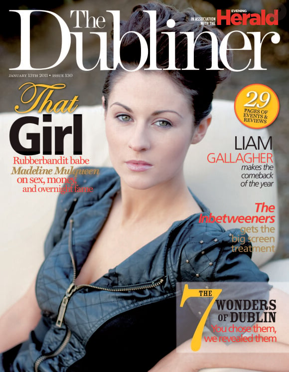 Madeline Mulqueen en couverture du Dubliner en janvier 2011..