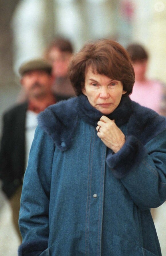 Danielle Mitterrand à Jarnac en janvier 1997. 