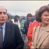 François Mitterrand avec Danielle en 1988 à Château-Chinon. 