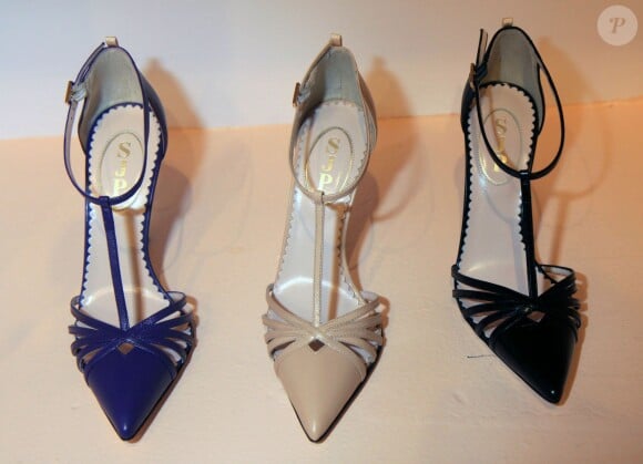 Sarah Jessica Parker présente la collection de chaussures qu'elle a créée SJP Collection Pop Up Shop, à New York, le 26 février 2014.