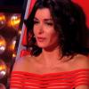 Jenifer émue après la battle qui a opposé Lioan et Margie dans l'émission "The Voice 3", du 15 mars 2014.