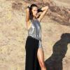 Exclusif - Alessandra Ambrosio pose lors d'une séance photo à Lancaster, dans le désert de Mojave en Californie le 15 mars 2014.