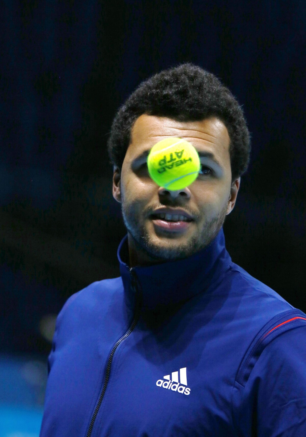 Photo : Jo-Wilfried Tsonga lors du Masters de Londres, le 5 novembre ...