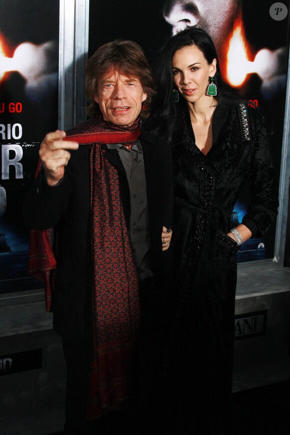 Mick Jagger et L'Wren Scott à New York, le 17 février 2010.