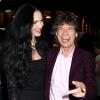 Mick Jagger et L'Wren Scott à New York en 2008.