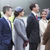 Le prince Frederik de Danemark, la princesse Mary, le prince Joachim et la princesse Marie étaient présents le 17 mars 2014 à l'aéroport de Copenhague pour accueillir le président turc Abdullah Gül, en visite officielle avec son épouse Hayrünnisa.