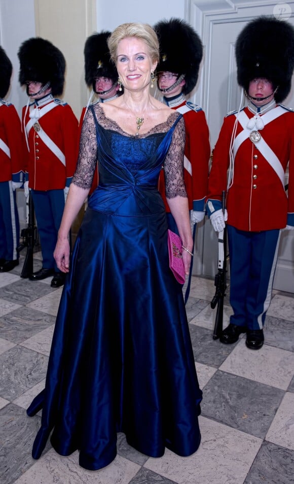 Helle Thorning-Schmidt lors de la réception donnée le 12 mars 2014 au palais de Christiansborg pour les membres du gouvernement et parlementaires danois.
