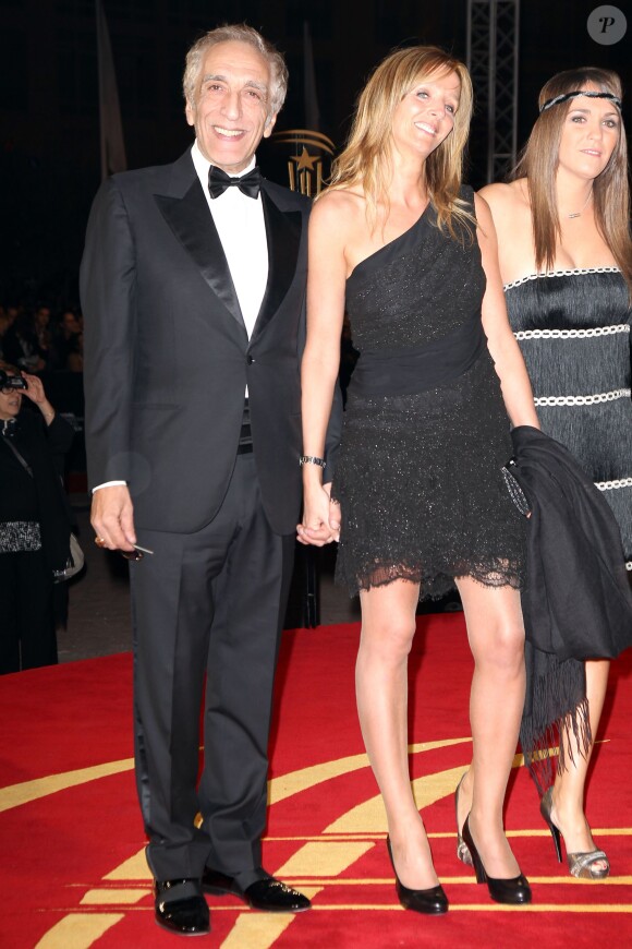 Gérard Darmon et sa compagne Christine Marrakech en décembre 2011.