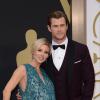 Elsa Pataky et Chris Hemsworth arrivant à la cérémonie des Oscars le 2 mars 2014