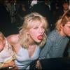 Kurt Cobain et Courtney Love avec leur fille France à Los Angeles, le 22 septembre 1993.