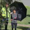 Halle Berry sur le tournage de "Extant" à Los Angeles, le 20 mars 2014