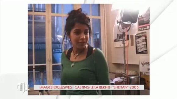Leïla Bekhti : les images exclusives de son casting pour Sheitan, en 2005, dans Clique sur Canal + le samedi 22 mars 2014