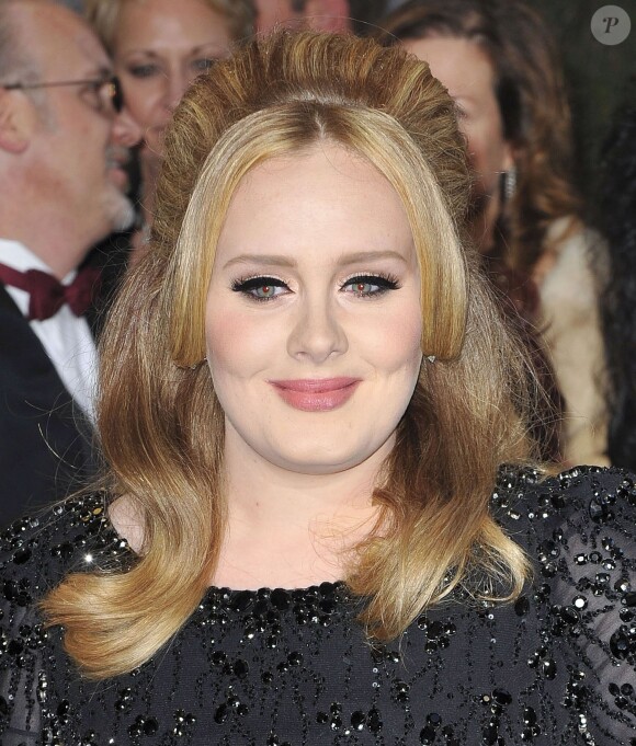 La chanteuse Adele lors de la 85e cérémonie des Oscars à Hollywood, le 24 février 2013.
