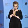Adele lors de la 70e soirée des Golden Globe Awards à Beverly Hills, le 13 janvier 2013.