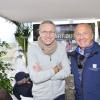 Laurent Ruquier et Jean-Michel Costamagna (organisateur) lors du "GPA Jump Festival" à Cagnes-sur-Mer, le 29 mars 2014