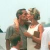 Jacky Ickx et son ex-femme Maroussia Janssen en juillet 1996 à Saint-Tropez