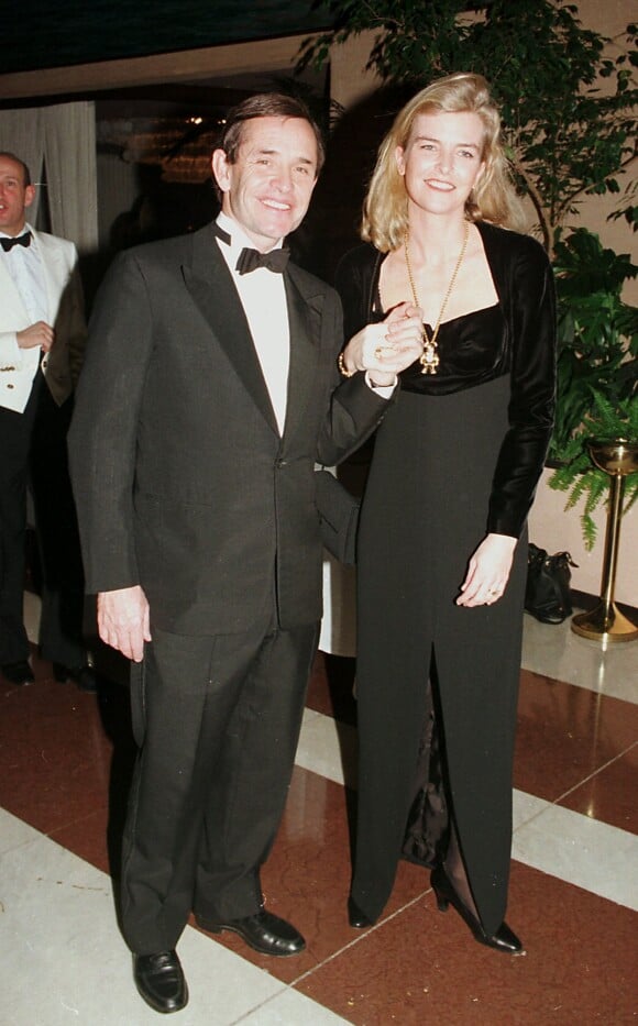Jacky Ickx et son ex-femme Maroussia Janssen au gala du rallye de Monte-Carlo en janvier 1996