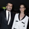 Hélène Fillières et son compagnon - Dîner de la mode pour le Sidaction au Pavillon d'Armenonville à Paris, le 23 janvier 2014.