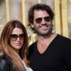 Poppy Montgomery et Shawn Sanford devant le château de Versailles, le 22 septembre 2012.