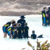 - Exclusif - Heidi Klum passe des vacances de rêve avec ses enfants à Paradise Island aux Bahamas le 26 mars 2014.