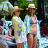 - Exclusif - La sublime Heidi Klum passe ses vacances avec ses enfants à Paradise Island aux Bahamas le 26 mars 2014.