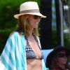 - Exclusif - Heidi Klum passe ses vacances avec ses enfants à Paradise Island aux Bahamas le 26 mars 2014.