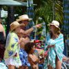 - Exclusif - Heidi Klum passe ses vacances avec ses enfants à Paradise Island aux Bahamas le 26 mars 2014.