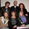 Exclusif - Philippe Vasseur, Cédric Cizaire, Béatrice Costantini, Amélie Chavaudra, Emmanuelle Clove et Jéromine Chasseriaud - Première de la pièce 'Profs & Cie' au théatre de La Contrescarpe à Paris le 4 avril 2014.