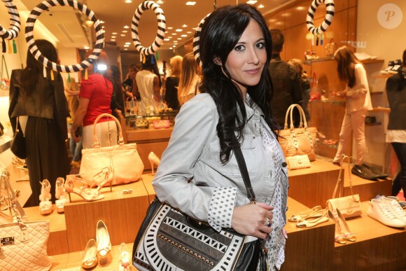 Exclusif - Fabienne Carat lors de l'ouverture de la boutique Carmen Steffens à Nice le 8 Avril 2014