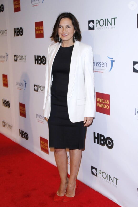 Mariska Hargitay à la soirée "Point Foundation Honors Gala" à New York, le 7 avril 2013.