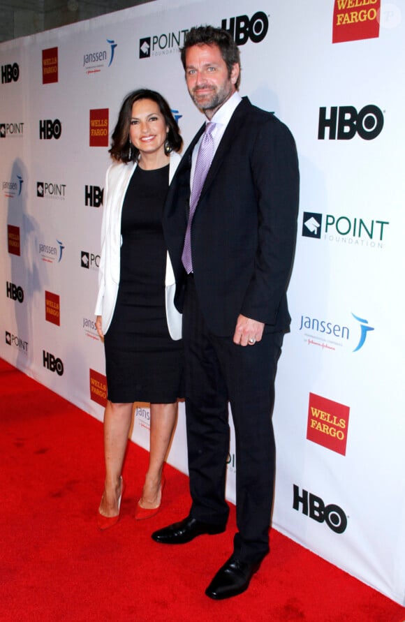 Mariska Hargitay et Peter Hermann à la soirée "Point Foundation Honors Gala" à New York, le 7 avril 2013.